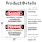 Signmission Electrical Testing Bilingual Danger Sign, Plastic, 10in W x 14in L, 2PK OS-2PACK-DS-P-1014-VS-1786 - alternate 4